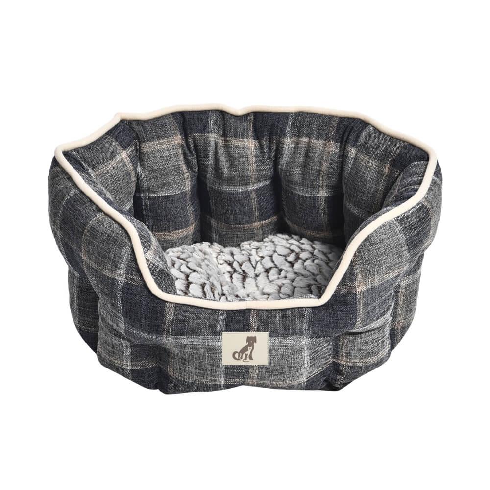 Alfie Check Soft Dog Bed Size S M L AllPetSolutions