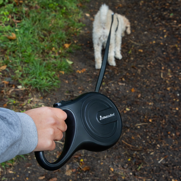 Retractable Dog Lead - Black 8M - 50KG