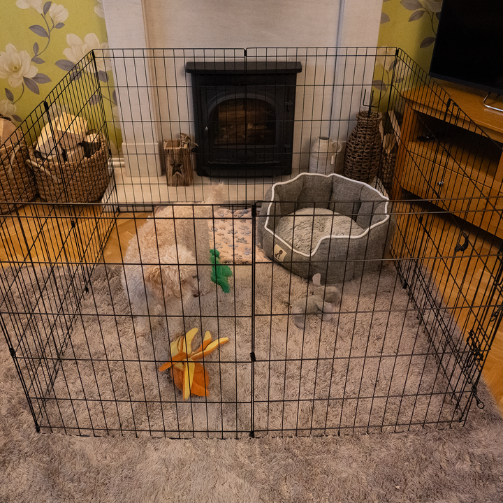 AllPetSolutions Exercise Playpen for Pets - 30 inch / 75 cm