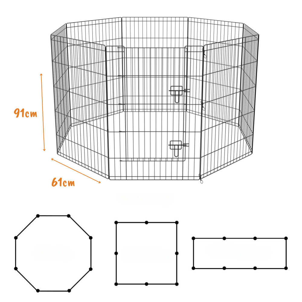 AllPetSolutions Exercise Playpen for Pets 36 inch 91 cm