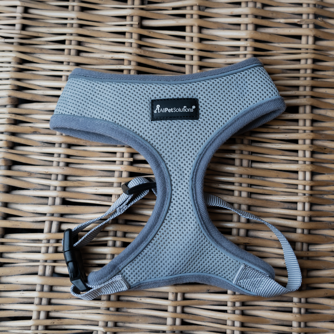 Dog Harness with Reflective Strip in Grey S/M/L/XL