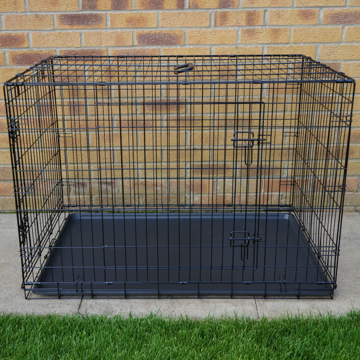 Dog Crate Home Folding Kennel - M 91L x 61W x 66Hcm