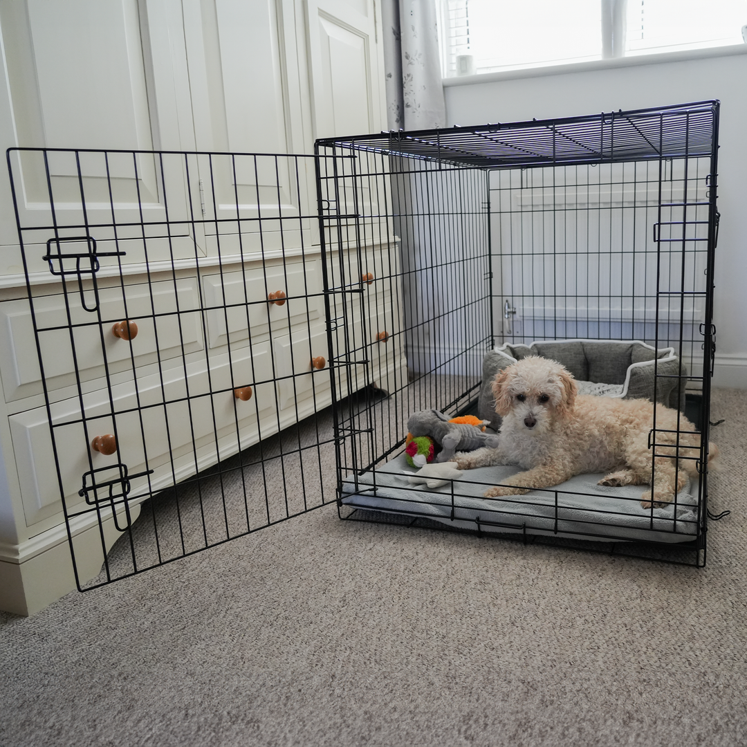 Dog Crate Home Folding Kennel - L 106L x 71W x 77Hcm