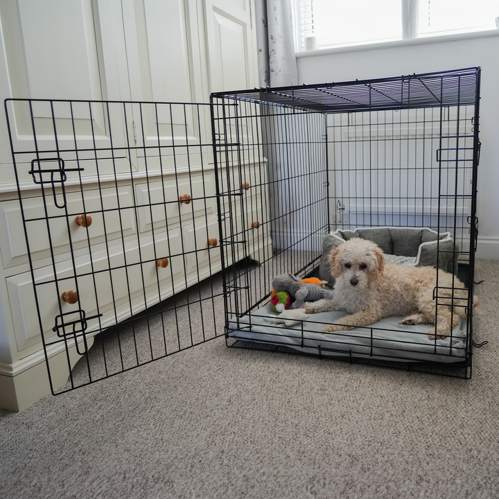 Dog Crate Home Folding Kennel - M 91L x 61W x 66Hcm