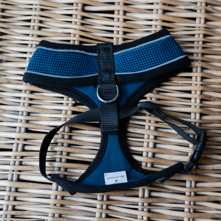 Dog Harness with Reflective Strip Navy S/M/L