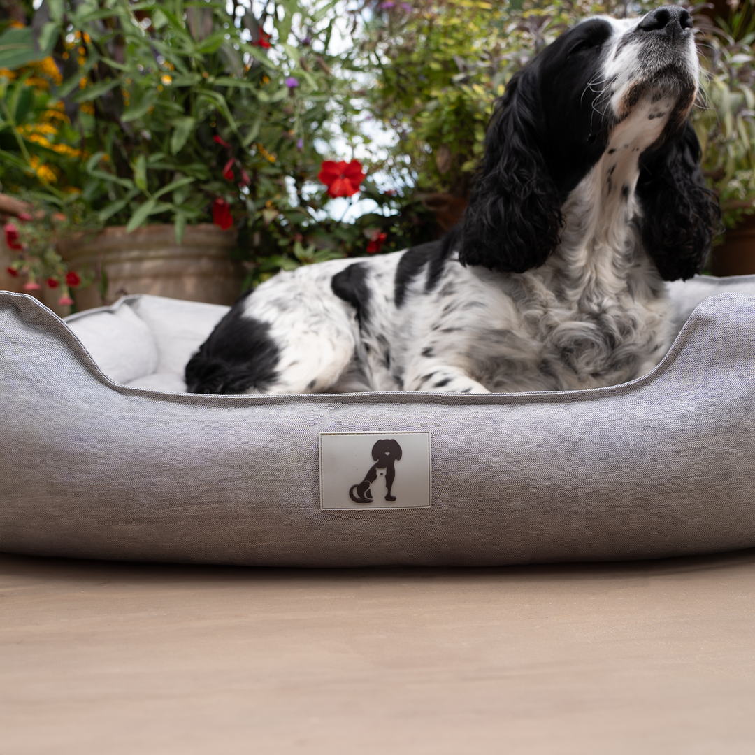 Dexter Waterproof Dog Bed Light Grey- Size S/M/L