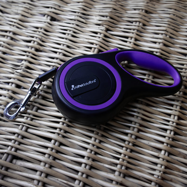 Retractable Dog Lead - Purple 3M / 5M / 8M - 15-50KG