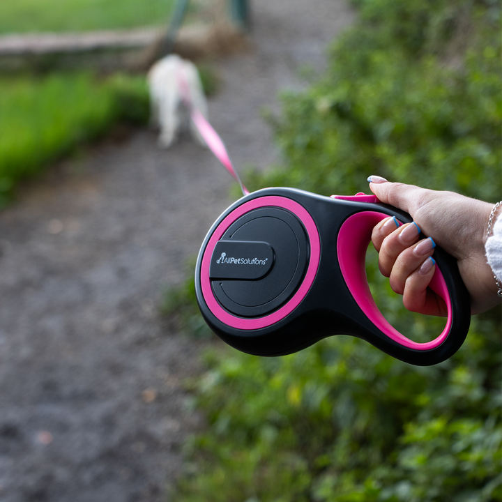 Retractable Dog Lead - Pink 3M / 5M / 8M - 15-50KG