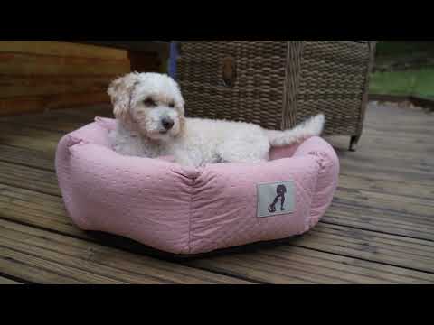 Luna Soft Dog Bed Pink - Size S/M/L