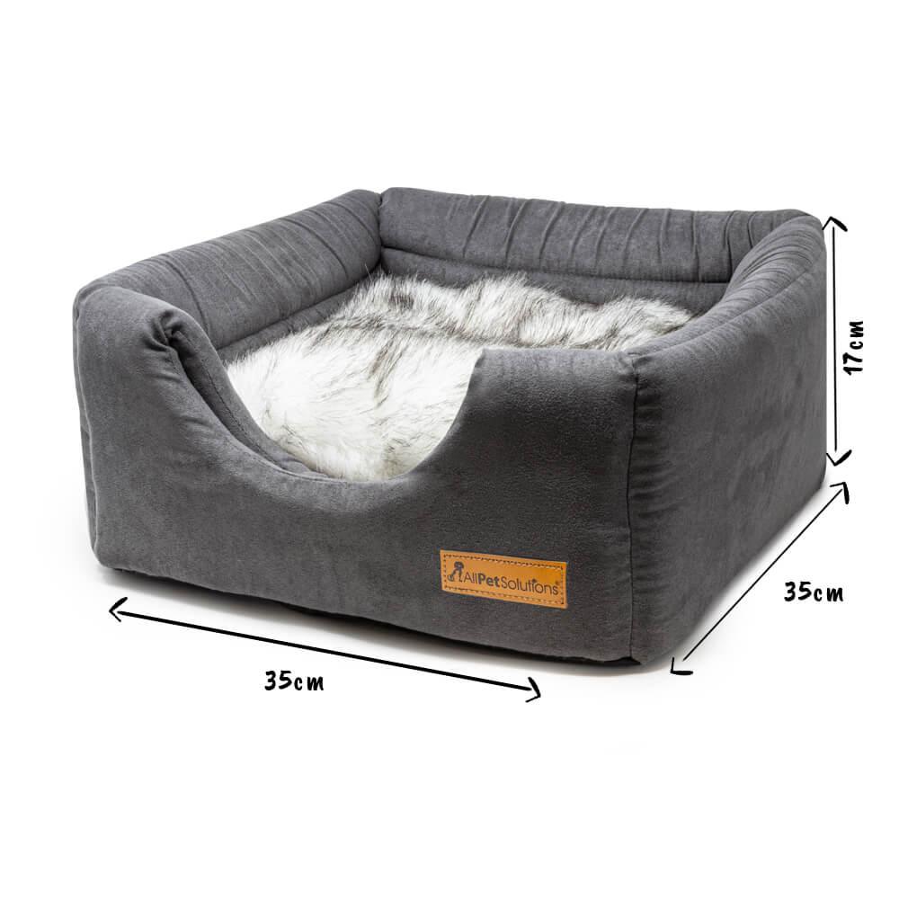 3 in 1 Dog Cat Cube Bed Grey AllPetSolutions